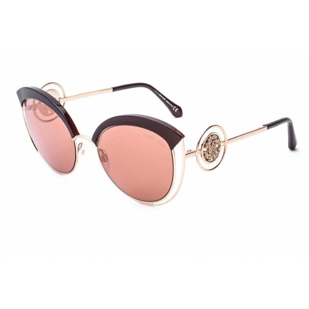 Roberto Cavalli Rounded Cat Eye Women Sunglasses